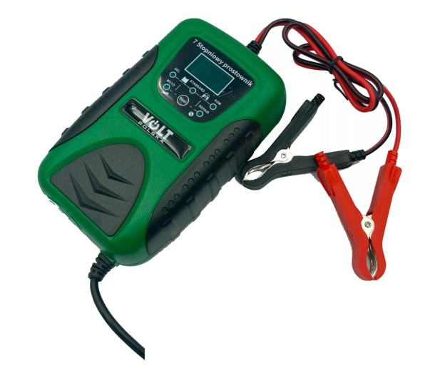 VOLT PROSTOWNIK AKUMULATOROWY Z LCD 12V 10A / 24V 5A COMPACT - 1100681 - zdjęcie